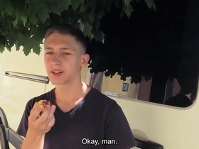 Horny man visits a small town and searches for someone who would take his money to fuck his ass - bigstr