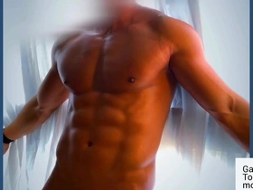 Cum control with a muscular and athletic guy i met at the gym