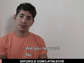 Good looking latin studs do what the camera man orders to earn some money