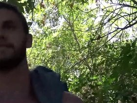 We stumble upon rocke in the woods and cant wait to test his tight ass - reality dudes