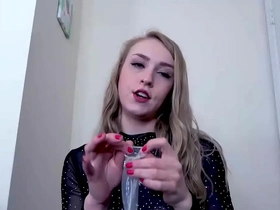 Party slave - glory hole and cum swallowing training with goddess macy